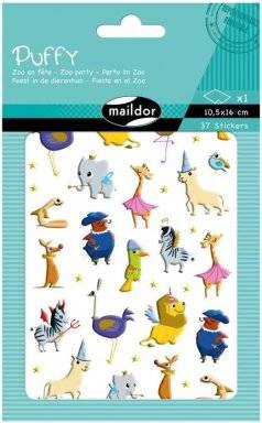 Puffy sticker dierentuin 145C | Maildor